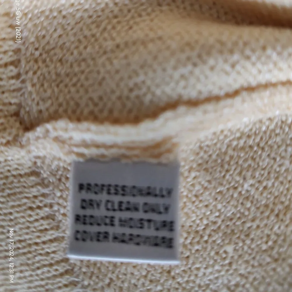 ST. JOHN COLLECTION SANTANA KNIT JACKET BY MARIE GRAY L/S PALE YELLOW SZ 4 - Picture 12 of 13